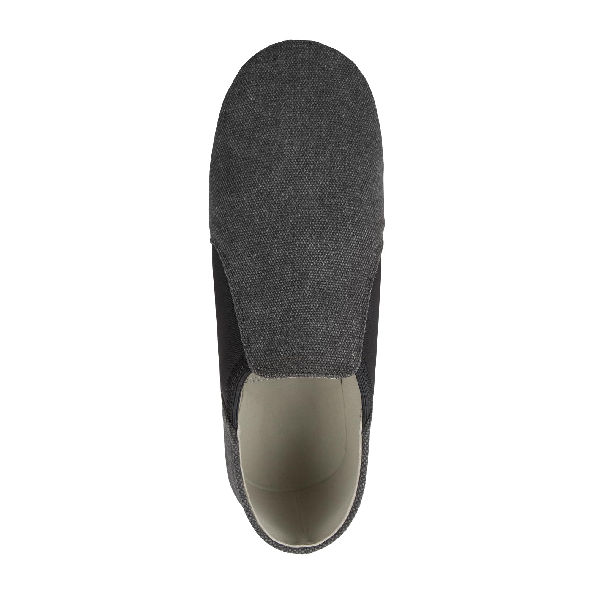 Linodes Unisex 09 Canvas Upper Slip-on Jazz Shoe for Women and Men's Dance Shoes-Darkgrey 5M