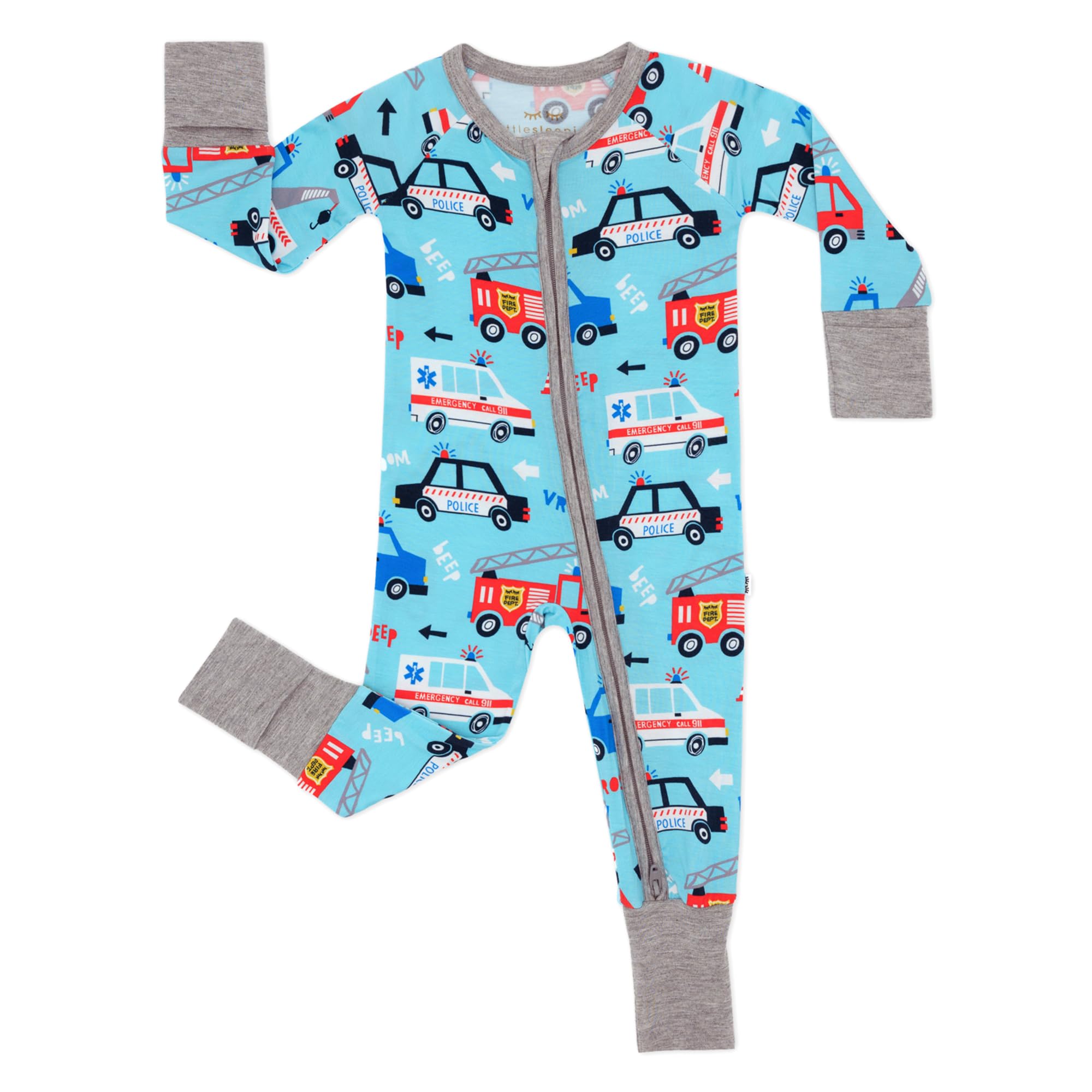 Little Sleepies Baby Pajamas, To The Rescue, 3T