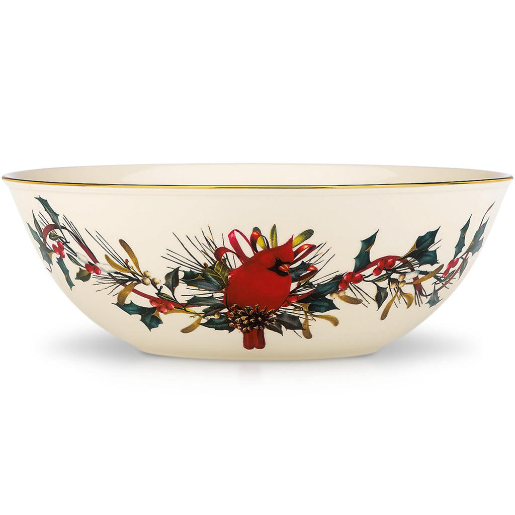 Lenox Winter Greetings Porcelain Covered Christmas Gravy Dish, 64oz