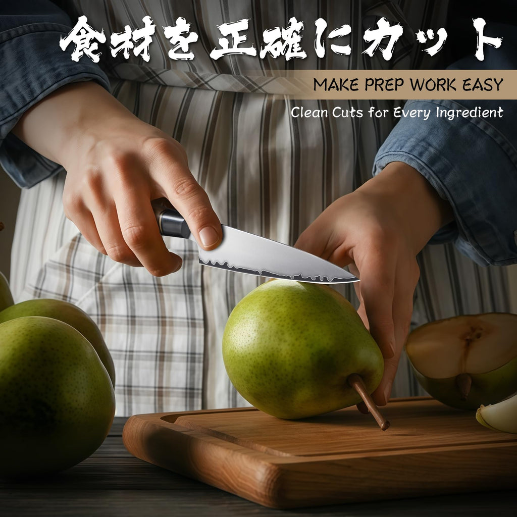 Purple Dragon Kitchen Utility Knife 5.1 Inch Kitchen Fruit Paring Knife