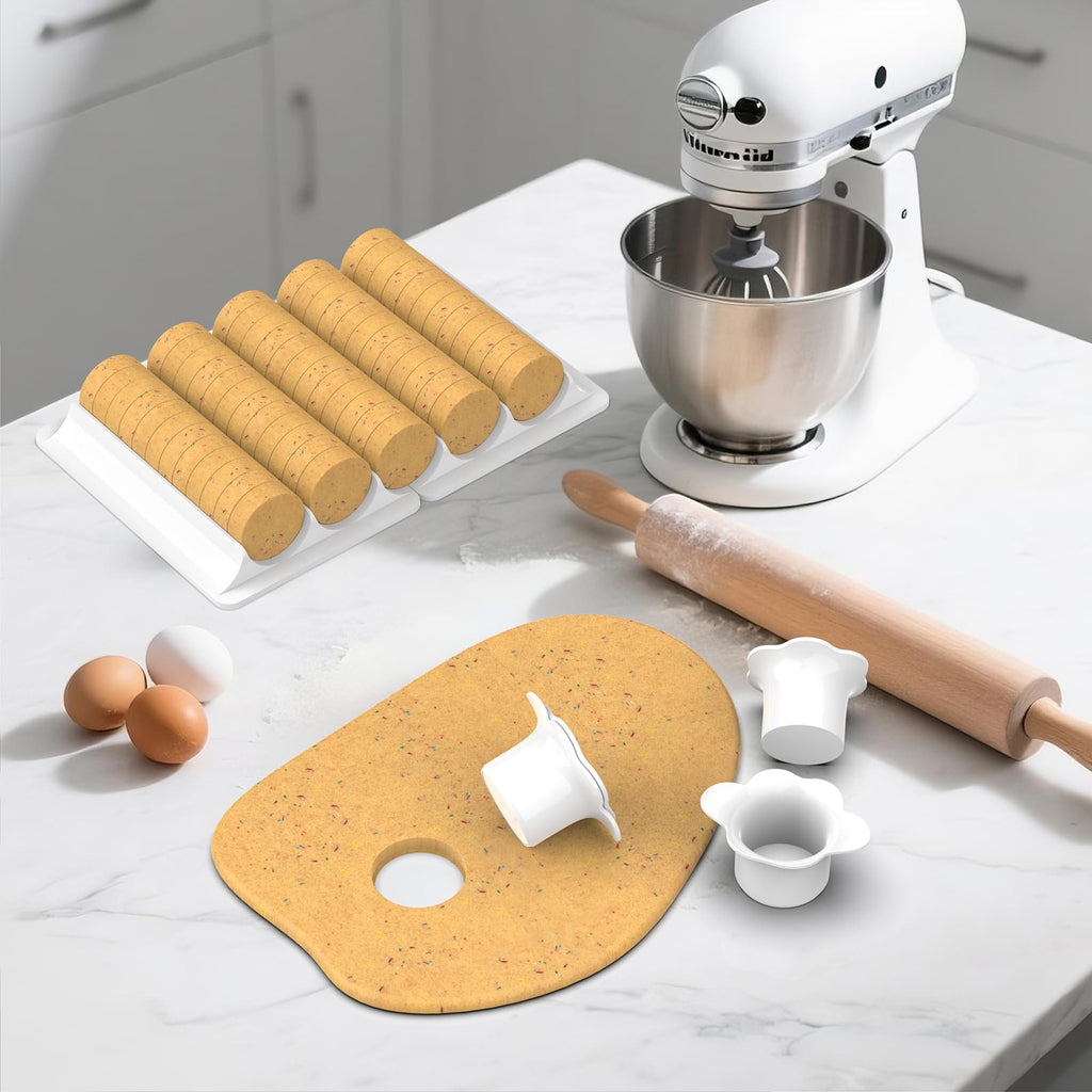 Cake Pop Molds Set, Circle Cake Pop Cutter and Pusher with Tray