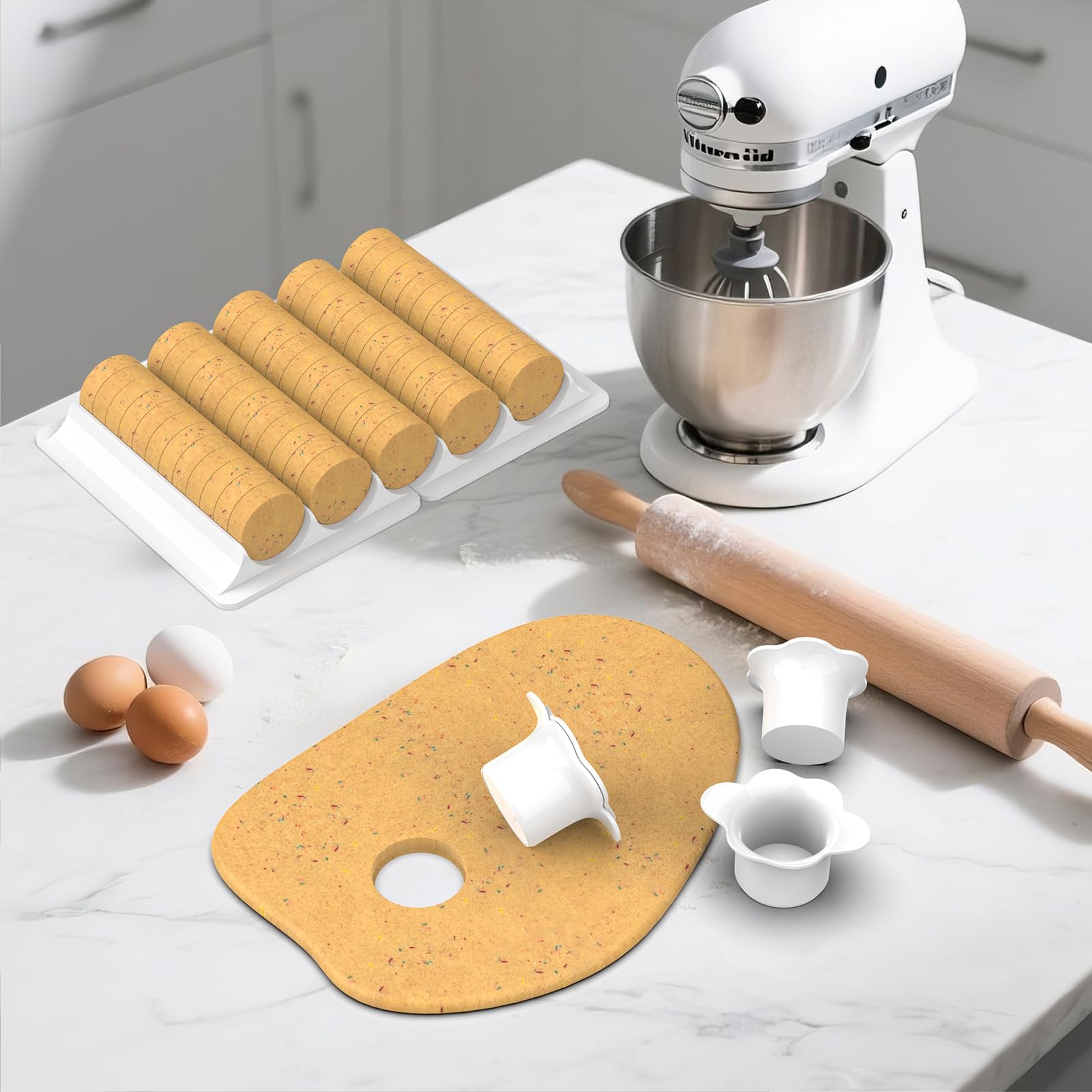 Cake Pop Molds Set, Circle Cake Pop Cutter and Pusher with Tray