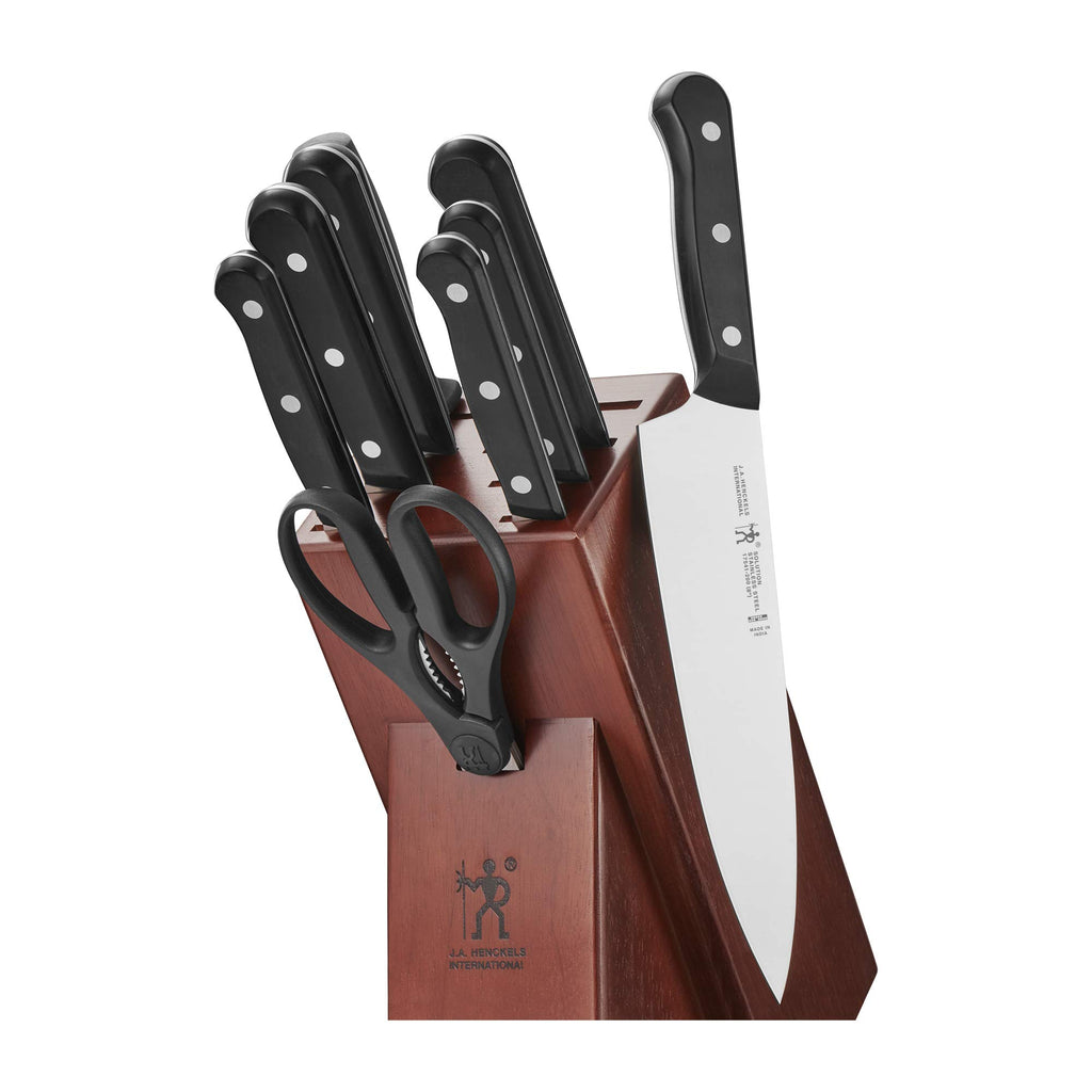 HENCKELS Solution Razor-Sharp 18-pc Knife Set, Chef Knife, Bread Knife, Steak Knife, German Engineered Informed by 100+ Years of Mastery