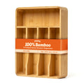 SMIRLY Silverware Drawer Organizer – Bamboo Kitchen Drawer Organizer, Adjustable Utensil Holder and Cutlery Tray, Drawer Dividers for Flatware and Kitchen Utensils