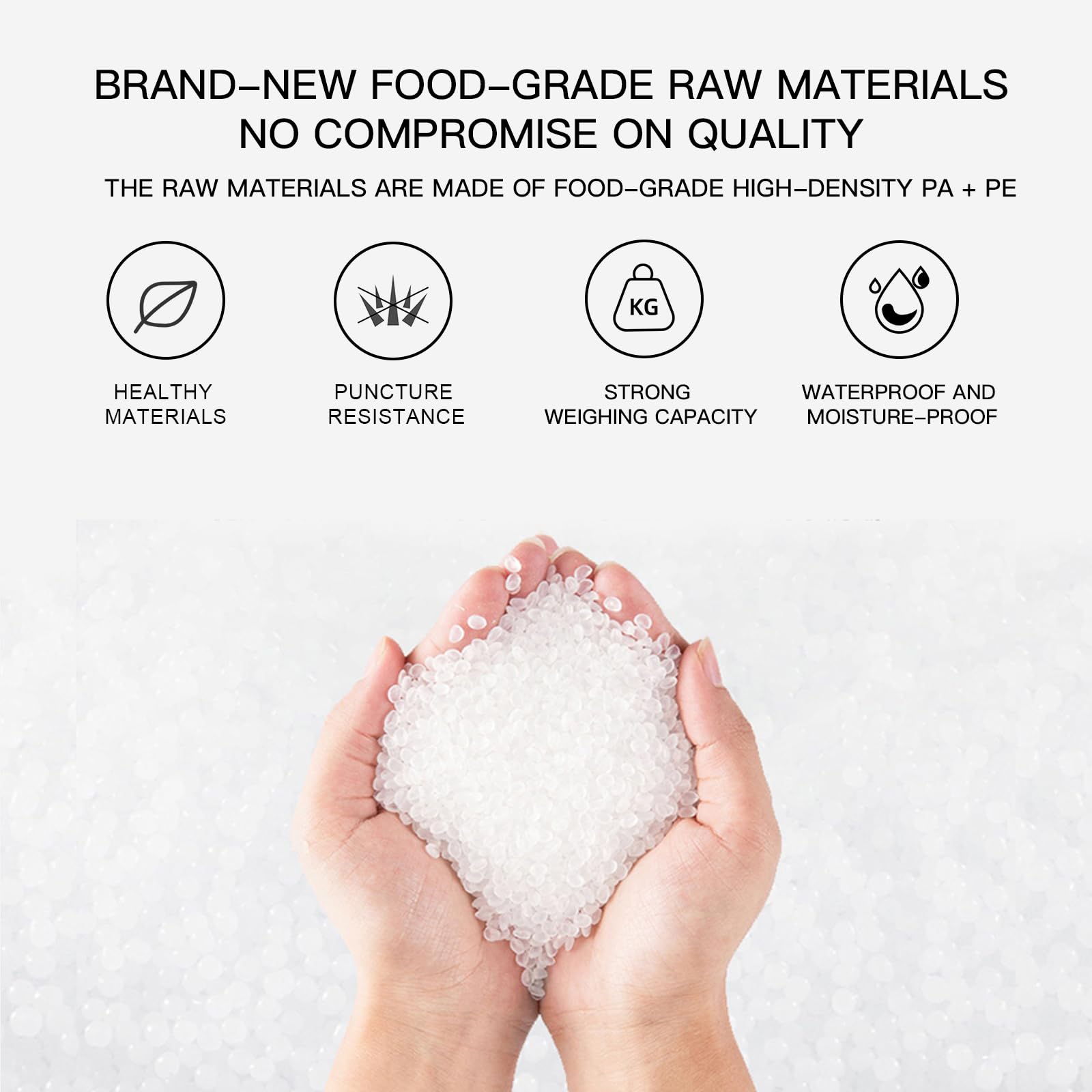 MEGAWISE Vacuum Sealer Bags (11''x 14''-100pcs) for Food Freshness Preservation, BPA Free Vacuum Storage Bags for Food or Sous Vide, Seal a Meal,Double-Sided Texture, Double Lock Freshness (100 count)