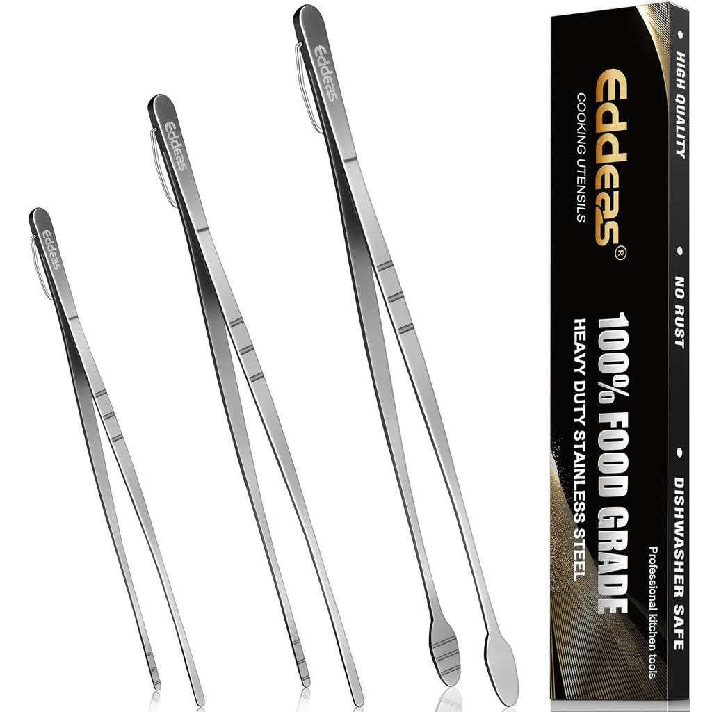 12PCS Mini Tongs For Serving, 2 Sizes 6 & 4 Inch Ice Tongs Mini Gold Sugar Stainless Steel Tong, Small Kitchen Tiny Food Tongs for Appetizers,Tea Party, Coffee Bar,Desserts & Ice Bucket