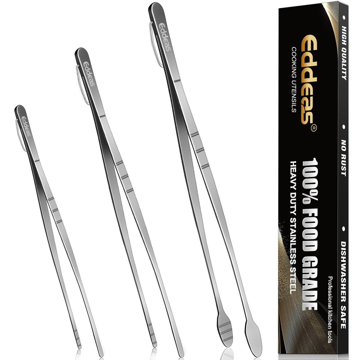 12PCS Mini Tongs For Serving, 2 Sizes 6 & 4 Inch Ice Tongs Mini Gold Sugar Stainless Steel Tong, Small Kitchen Tiny Food Tongs for Appetizers,Tea Party, Coffee Bar,Desserts & Ice Bucket