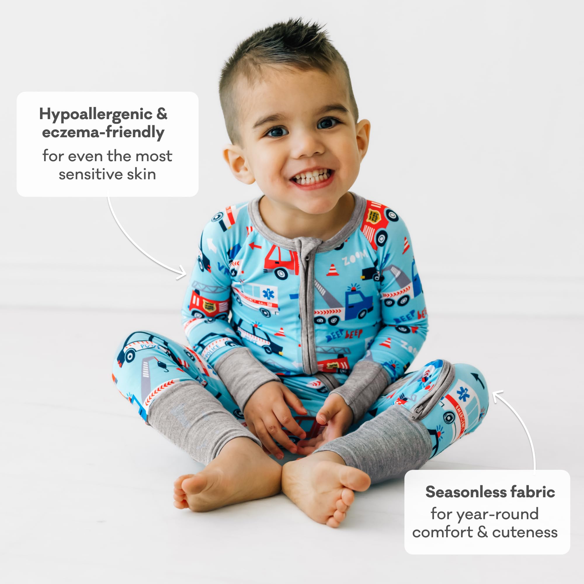 Little Sleepies Baby Pajamas, To The Rescue, 6-12 months