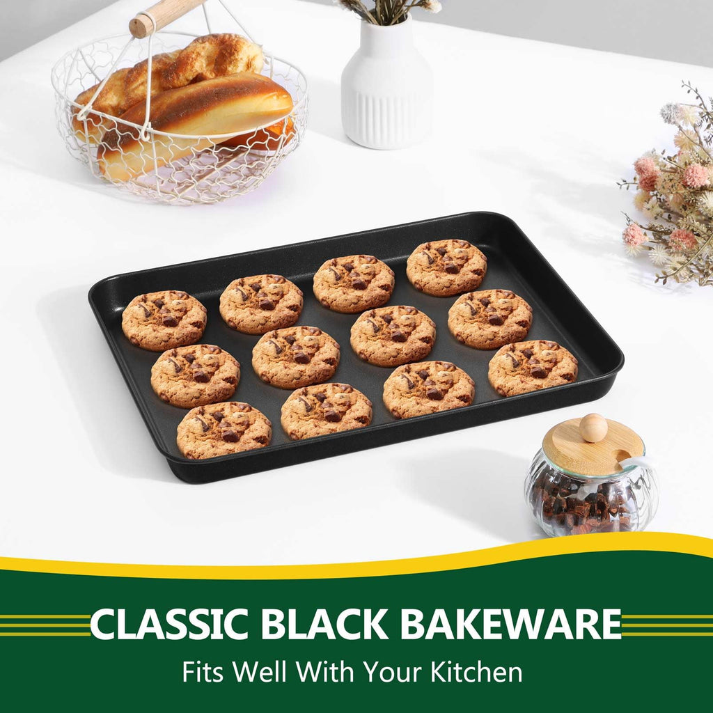 P&P CHEF Baking Cookie Sheet Pan, Carbon Steel Oven Tray, 12.4 Inch & 1PC