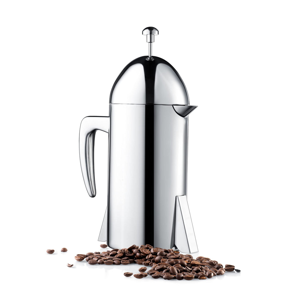 Francois et Mimi Vintage-Style Stainless Steel French Coffee Press, 34-Ounce