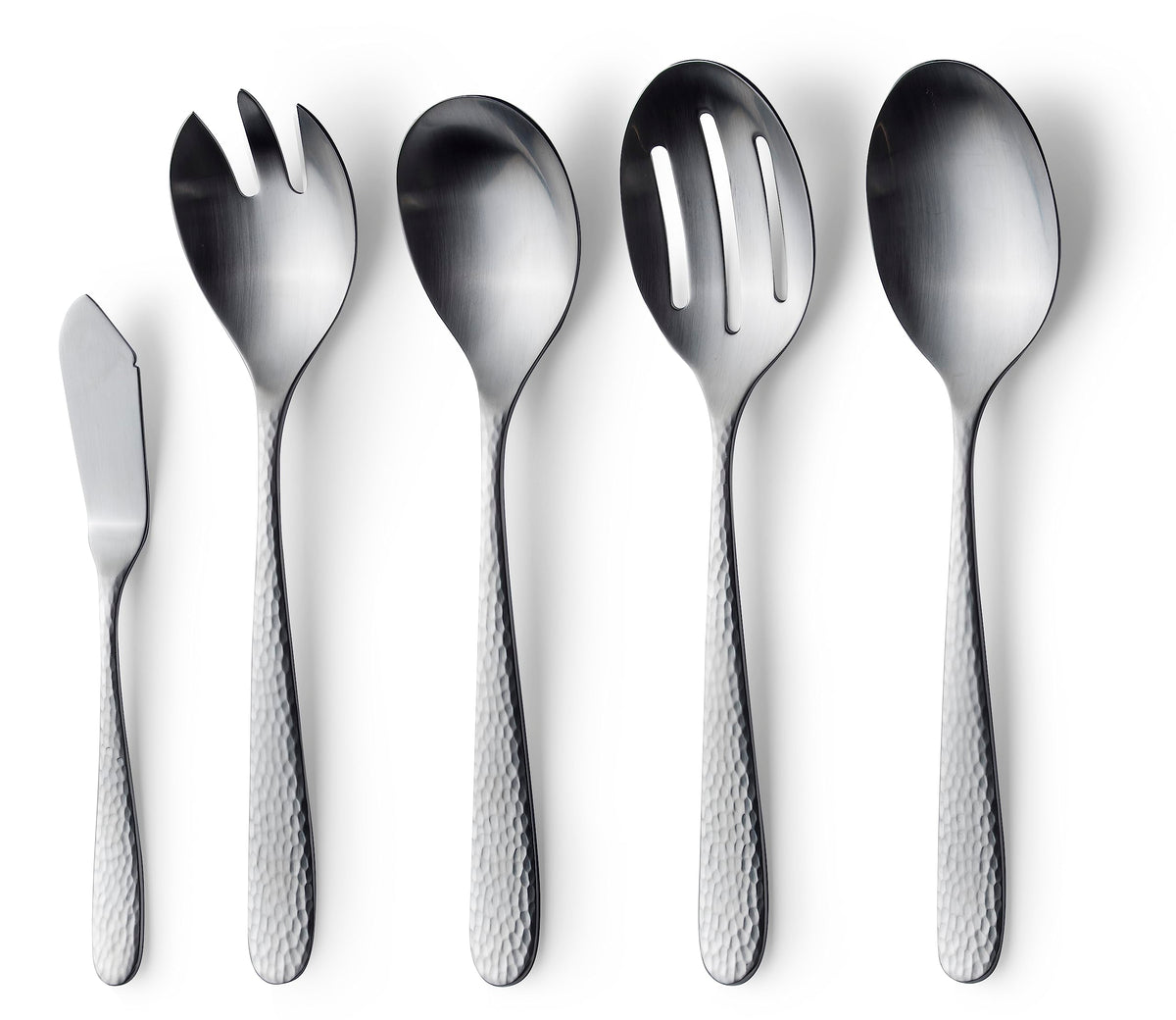 Danialli Matte Silverware Set, 18/10 Stainless Steel Satin Flatware, Modern Brushed Finish Cutlery, Dishwasher Safe & Durable, Built to Last (40-Piece, Marettimo)
