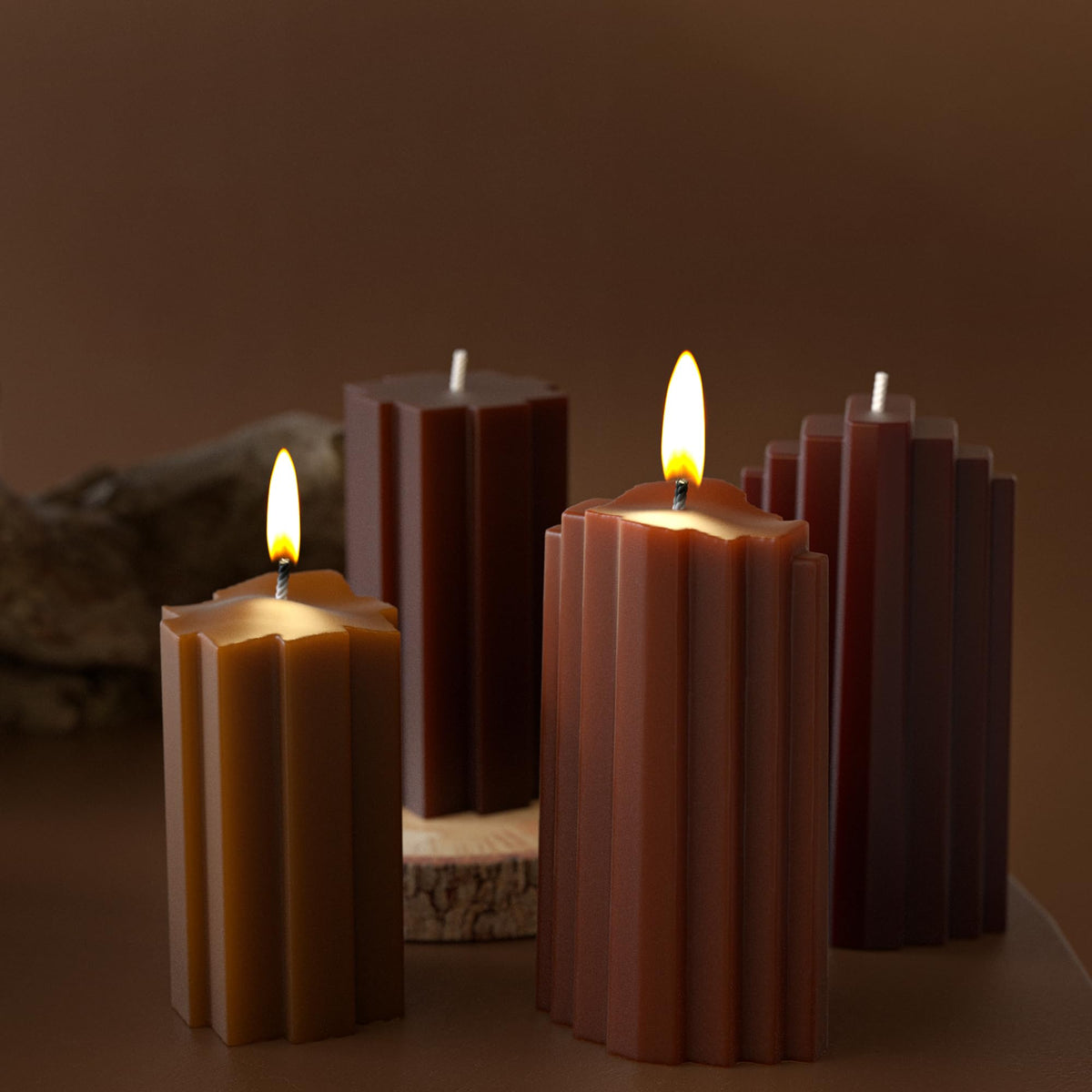 Honeycomb Silicone Cylinder Mold for Resin Casting & Candle Making