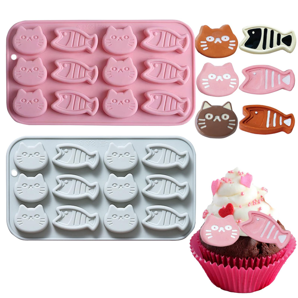3Pack Hard Candy Molds Silicone Gummy Mold, Heart Molds Square Gummy Mold Bon Bon Chocolate Mold