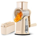 SUSTEAS Rotary Cheese Grater 5 Blades,Kitchen Mandoline Vegetable Slicer
