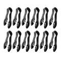 New Star Foodservice Utility Tong, High Heat Plastic, Scalloped, Set of 12 (6-Inch, Clear)