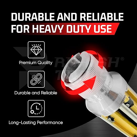Engine Cylinder Hone Kit 3.5" to 6.5" with 4 Extra Carriers Adjustable Handheld Honing Machine Tool Kit with 16 Stones Sizes 4" x1/2" x1/2" - Works for Mid-Size to Larger Car Engines