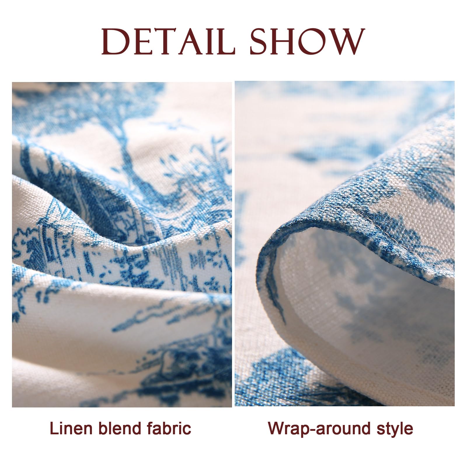 patdrea Elegant French Linen Tablecloth,Rectangular,118"x67"-Lucerne A