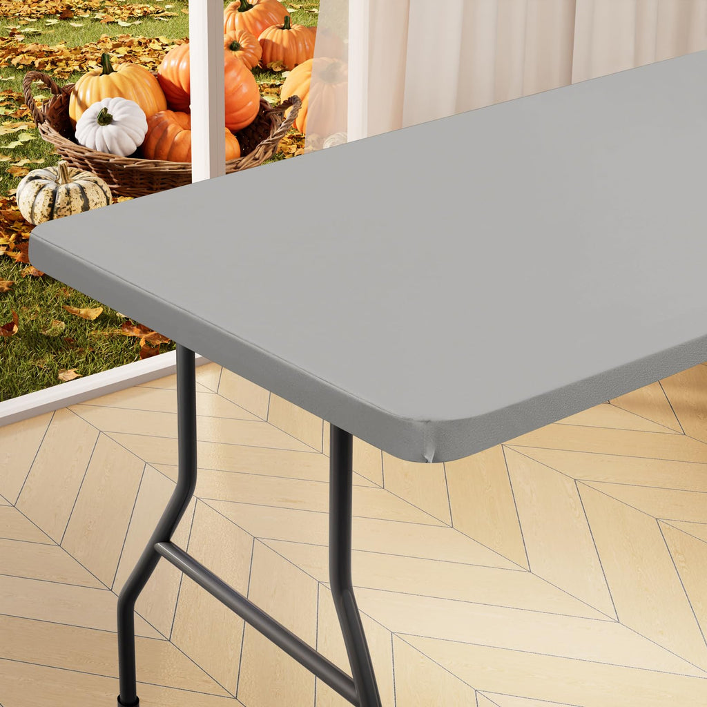homing Rectangle Table Cloth Cover 5 Foot Black Elastic Fitted Tablecloth