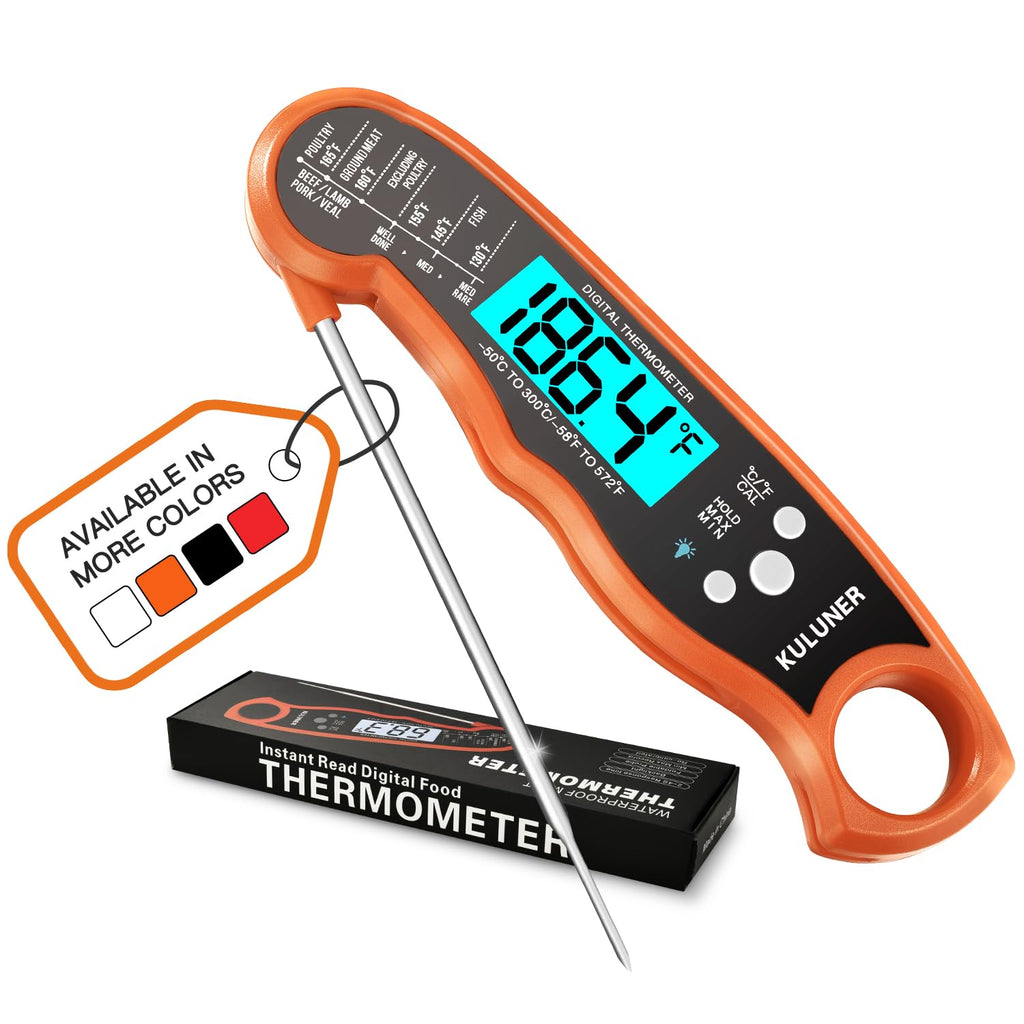 KULUNER Digital Instant Read Meat Thermometer for Cooking, Food,Grill