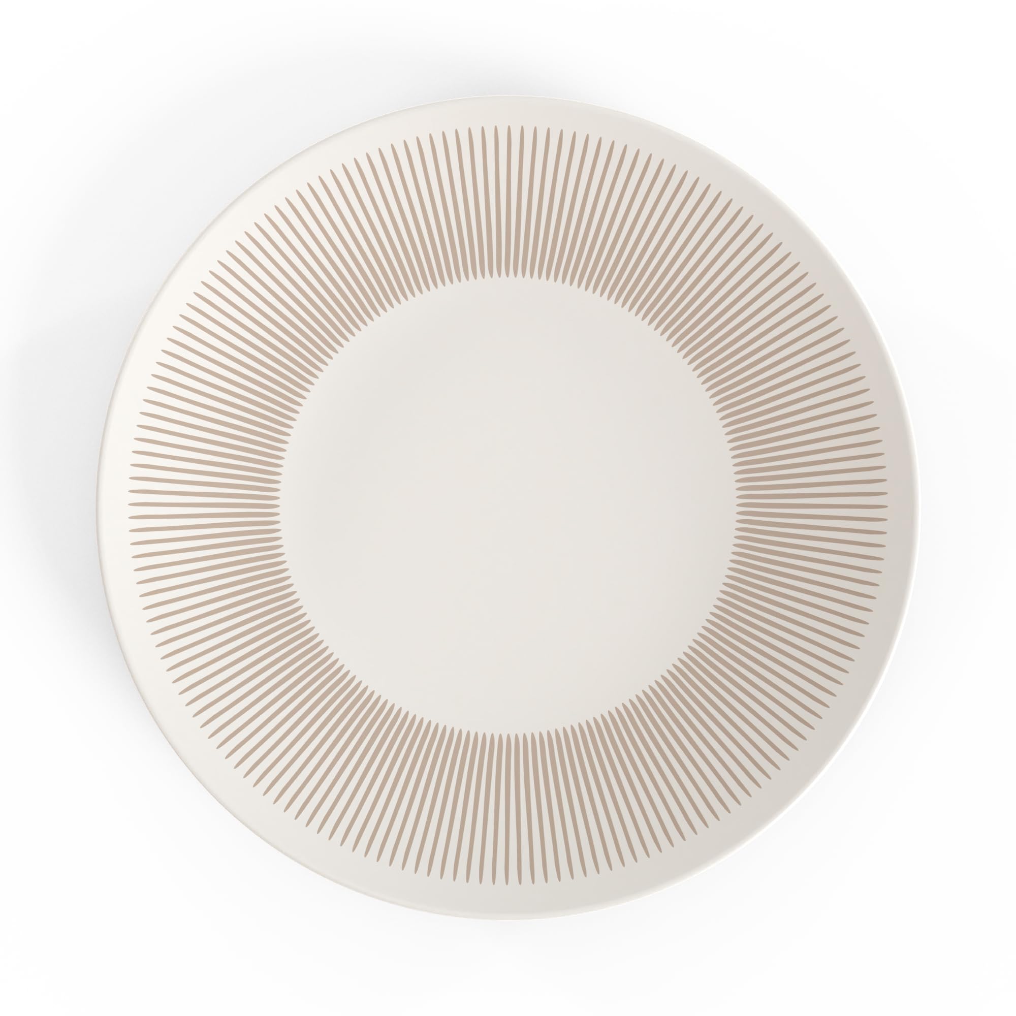 TervisHome Melamine Dinner Plates - Set of 4 | Sandstone Collection | Durable Stoneware-like Quality, Dishwasher Safe, Perfect for Indoor and Outdoor Use