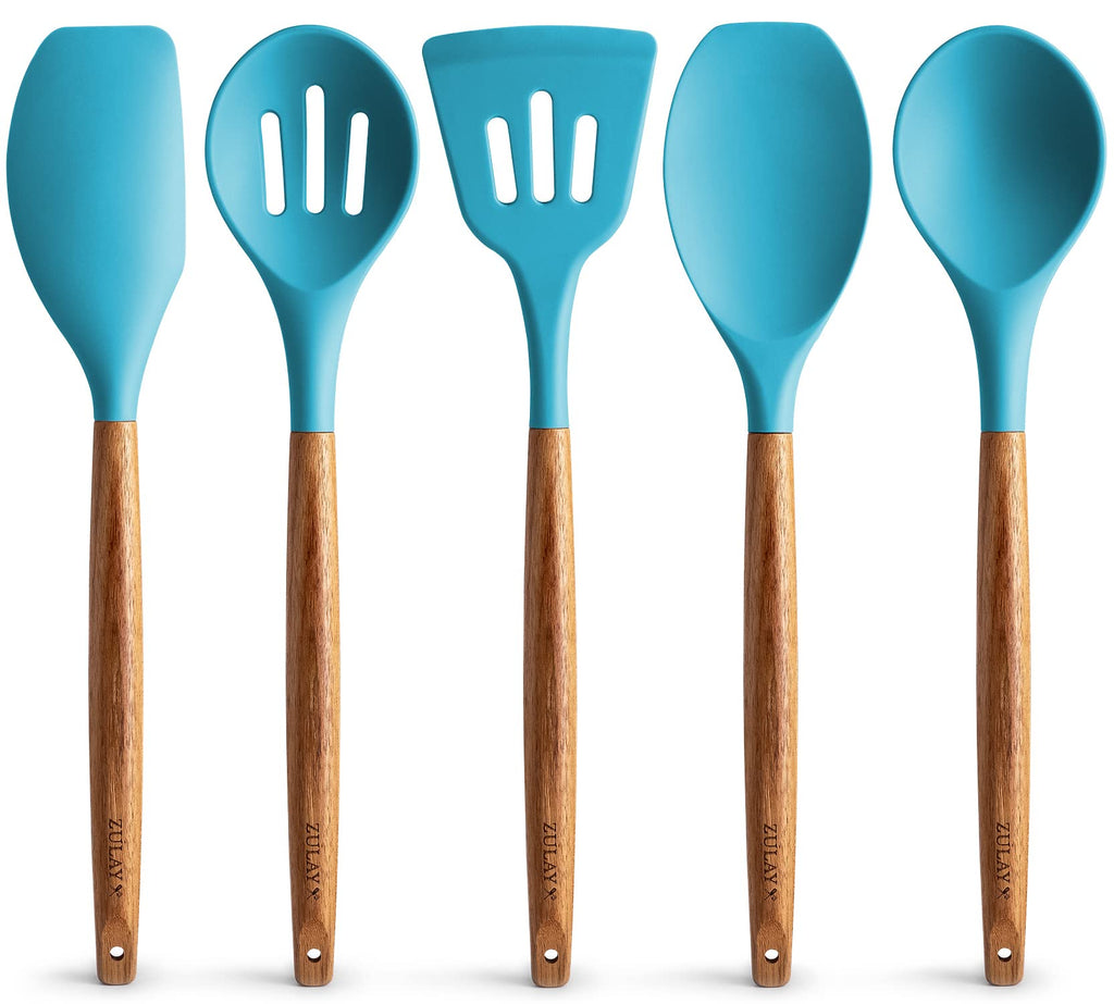 Zulay Kitchen 8 Piece Silicone Utensil Set