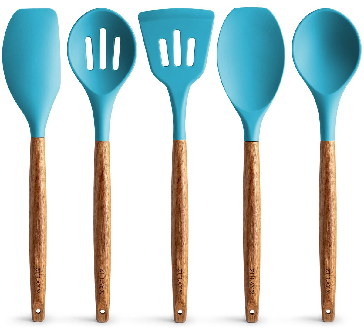 Zulay Kitchen 8 Piece Silicone Utensil Set
