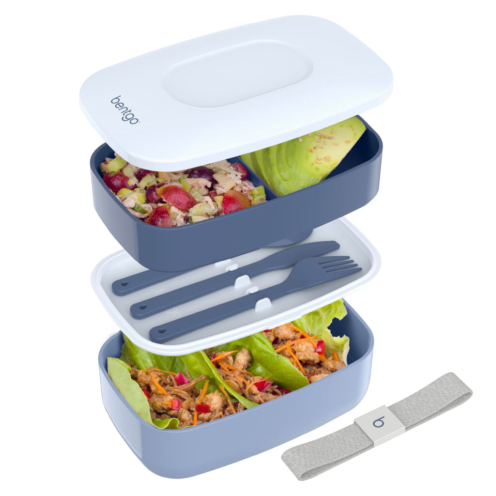 Bentgo Classic Stackable 3-Compartment Adult Bento-Style Lunch Box