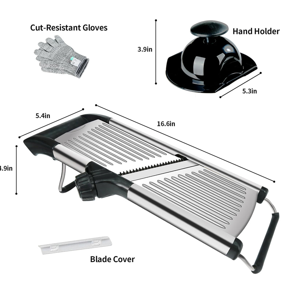 Weltonhm Mandoline Slicer for Kitchen, Mandolin and Julienne for Vegetables