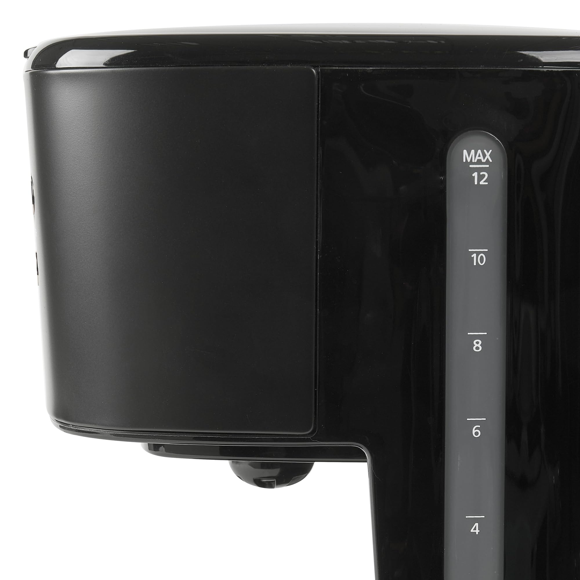 HADEN Coffee Machine, 12 Cup Programmable Drip Coffee Maker with Auto Shut-Off Function and Reusable Washable Water Filter, Black & Chrome