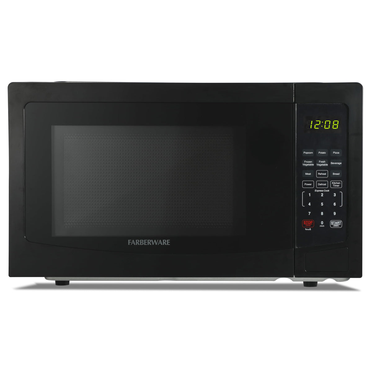 Farberware 0.7 Cu. Ft. Countertop Microwave Oven – 700 Watts Power, Auto Cook Settings, Defrost, Easy Clean and Child Safety Lock - White