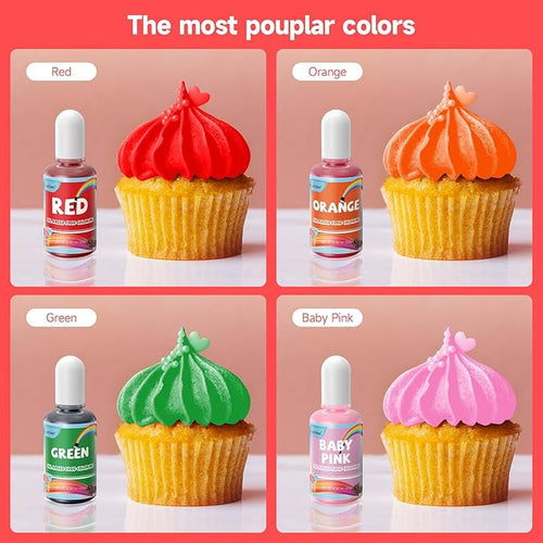 15ml Large Capacity Oil Based Food Coloring for Chocolate 4 Colors
