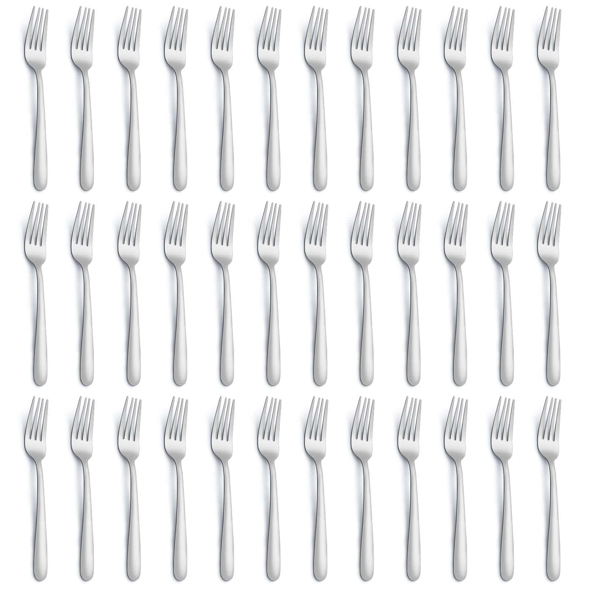 Gymdin 24 Pieces Teaspoons Set, 6.4 Inches Spoon Set, Stainless Steel Silverware, Small Spoons with Pearl Dot Design Handle, Dishwasher Safe, Tea Spoons Suitable for Home and Restaurant
