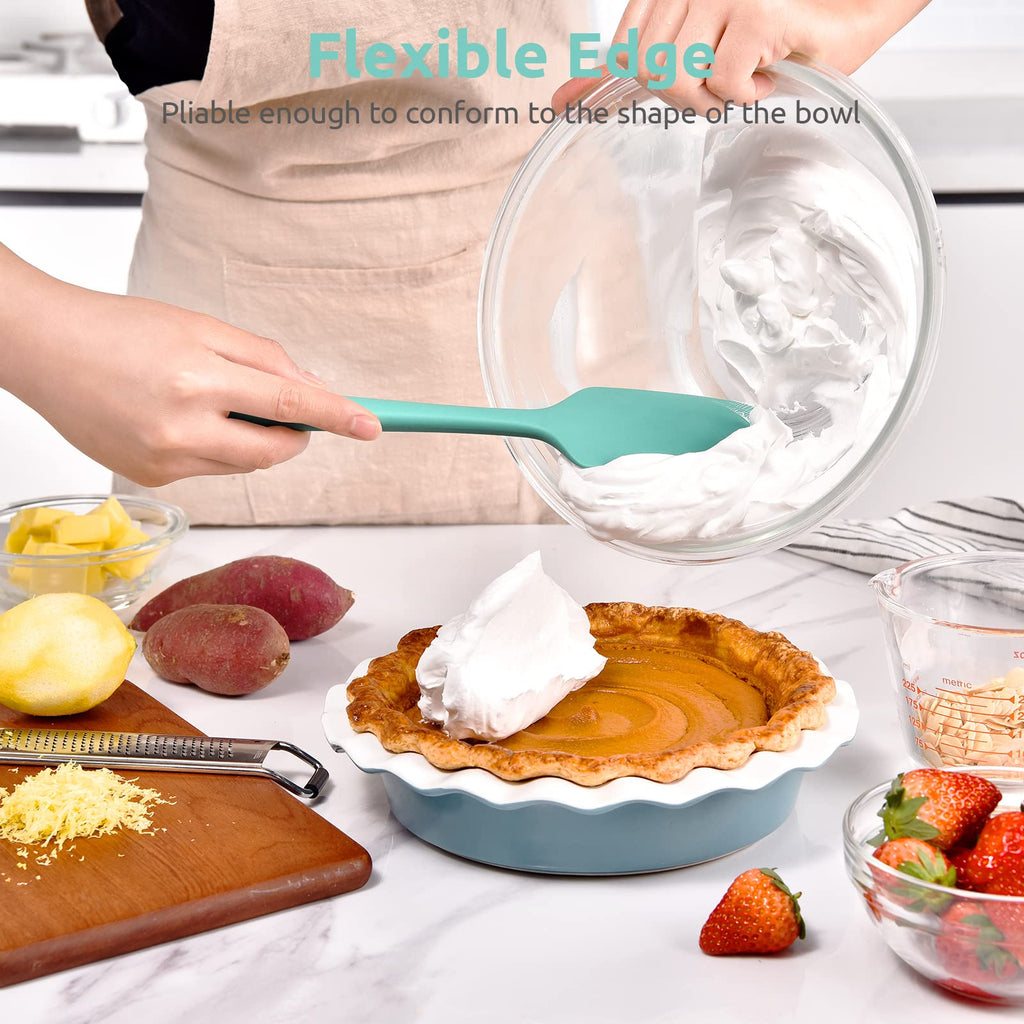 U-Taste Silicone Large Spatula, 480ºF High Temp Scraper, 11.38", Aqua Sky