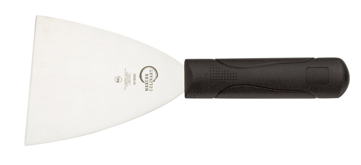 Mercer Culinary Millennia Mini Turner/Spatula, 2.5 Inch x 2.5 Inch Blade, Black Handle