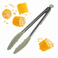 Starpack Get a Grip Silicone Kitchen Tongs (12 Inch) - LFGB Non Toxic, 600°F Heat Resistant, BPA-Free - Heavy-Duty Stainless Steel, Locking - Dishwasher Safe for Nonstick Cookware