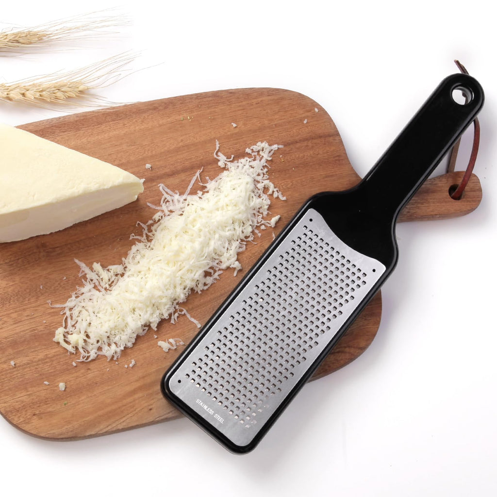 LHS Citrus Lemon Zester Cheese Grater - Stainless Steel Kitchen Tool for Parmesan Cheese, Ginger, Garlic, Nutmeg, Chocolate, Fruits, Dishwasher Safe