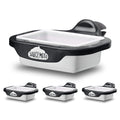 Saucemoto Dip Clip | An in-car sauce holder for ketchup and dipping sauces. As seen on Shark Tank (4 Pack, Black)