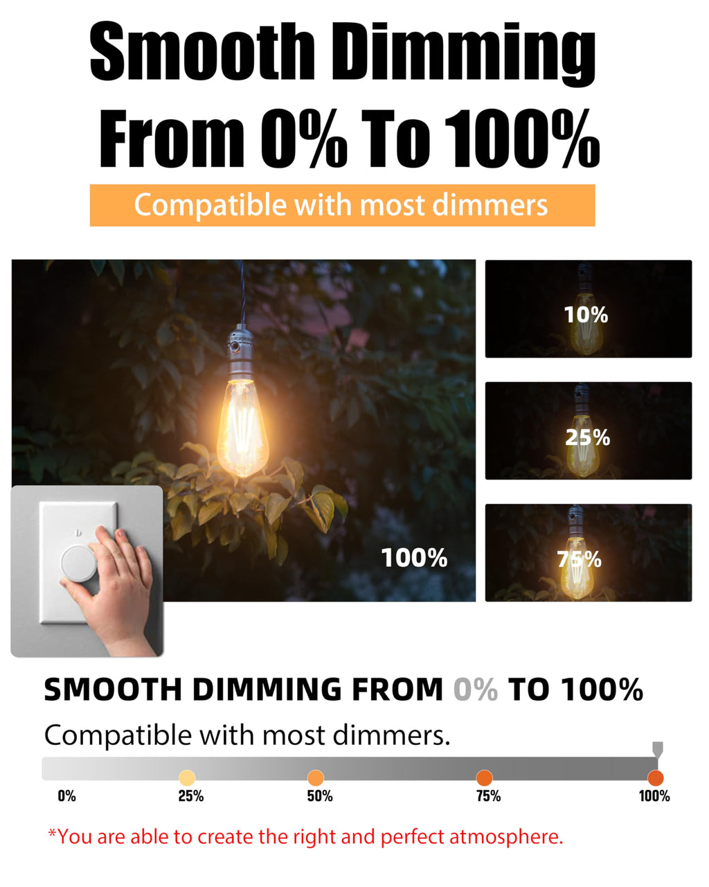 Lumiverse 60 Pack E26 led Bulb 60 watt dimmable Vintage LED Edison Bulbs 5.5W, 60W Equivalent, 2700K Soft White, Antique Style ST19/ST58 LED Light Filament Bulbs, CRI 90+, E26 Base