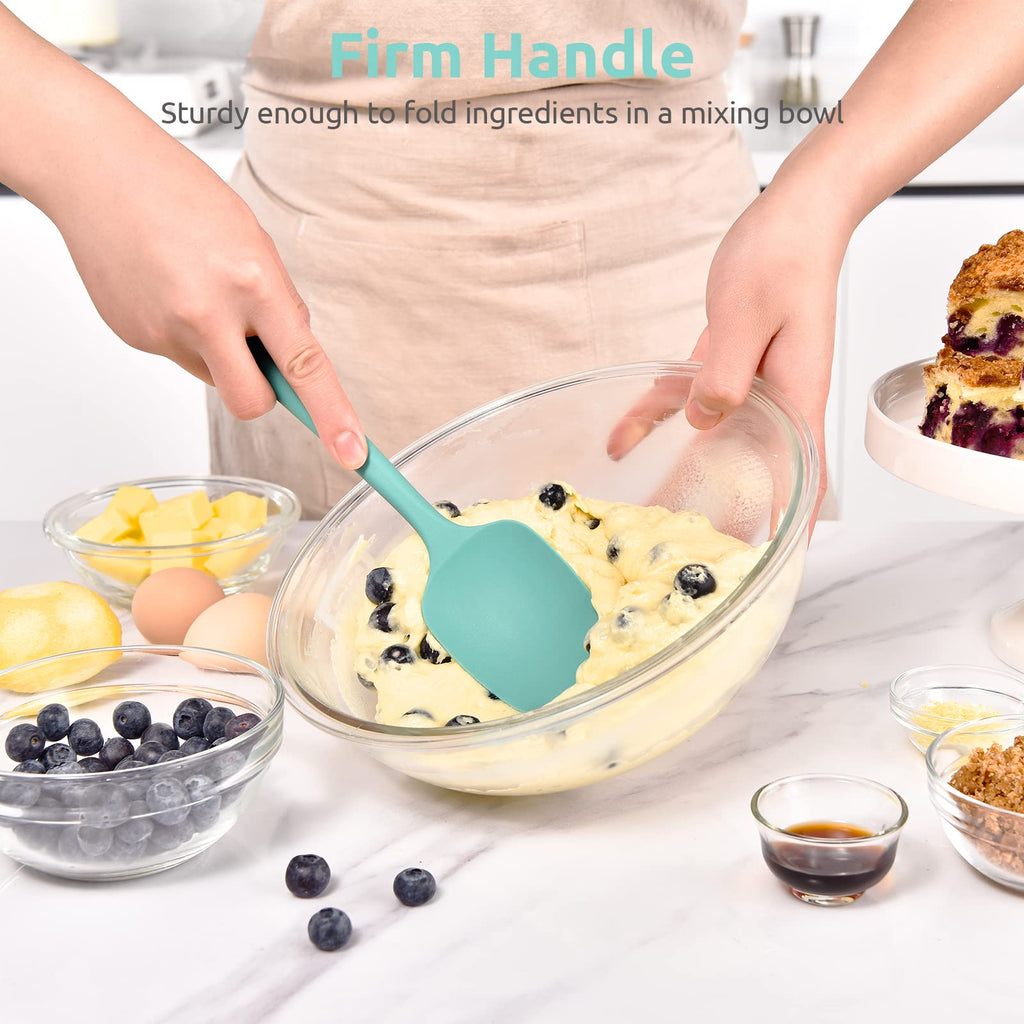 U-Taste Silicone Spoon Spatula, 480°F High Temp Spoonula, 11.38", Aqua Sky