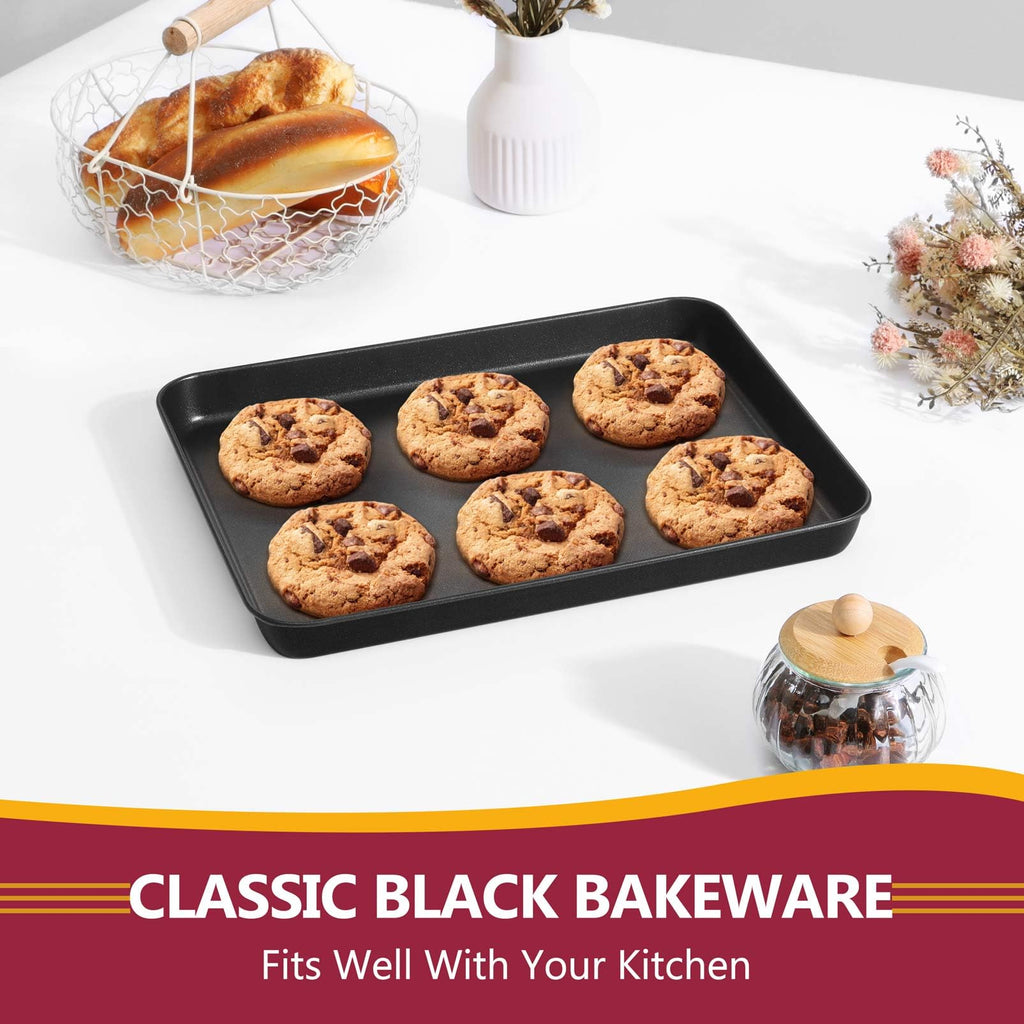 P&P CHEF Baking Cookie Sheet Pan, Carbon Steel Oven Tray, 10.5 Inch & 1PC