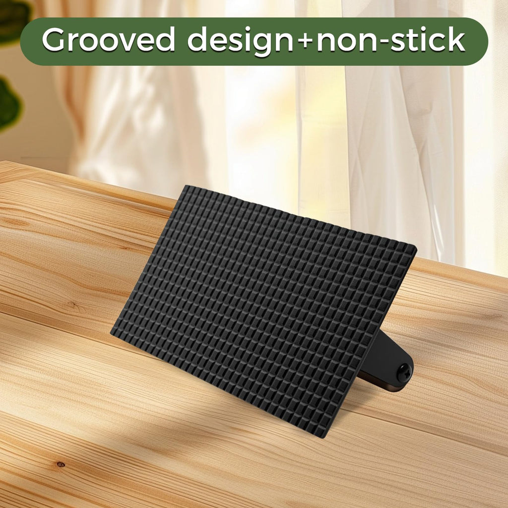 XUDAKAIXIN Cast Iron Smash Burger Press,Grill Bacon Meat Press Tool,Perfect for Blackstone, Camp Chef, Weber Grills & Indoor Griddles – BBQ & Cookout Must-Have (Rectangle -Grooved)