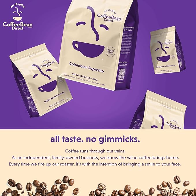 Coffee Bean Direct Light House Blend, Whole Bean Coffee, Light Roast, 1 Pound Bag (Pack of 1)