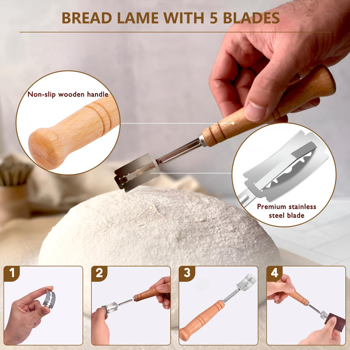 Complete Sourdough Starter Kit, Banneton Bread Proofing Basket