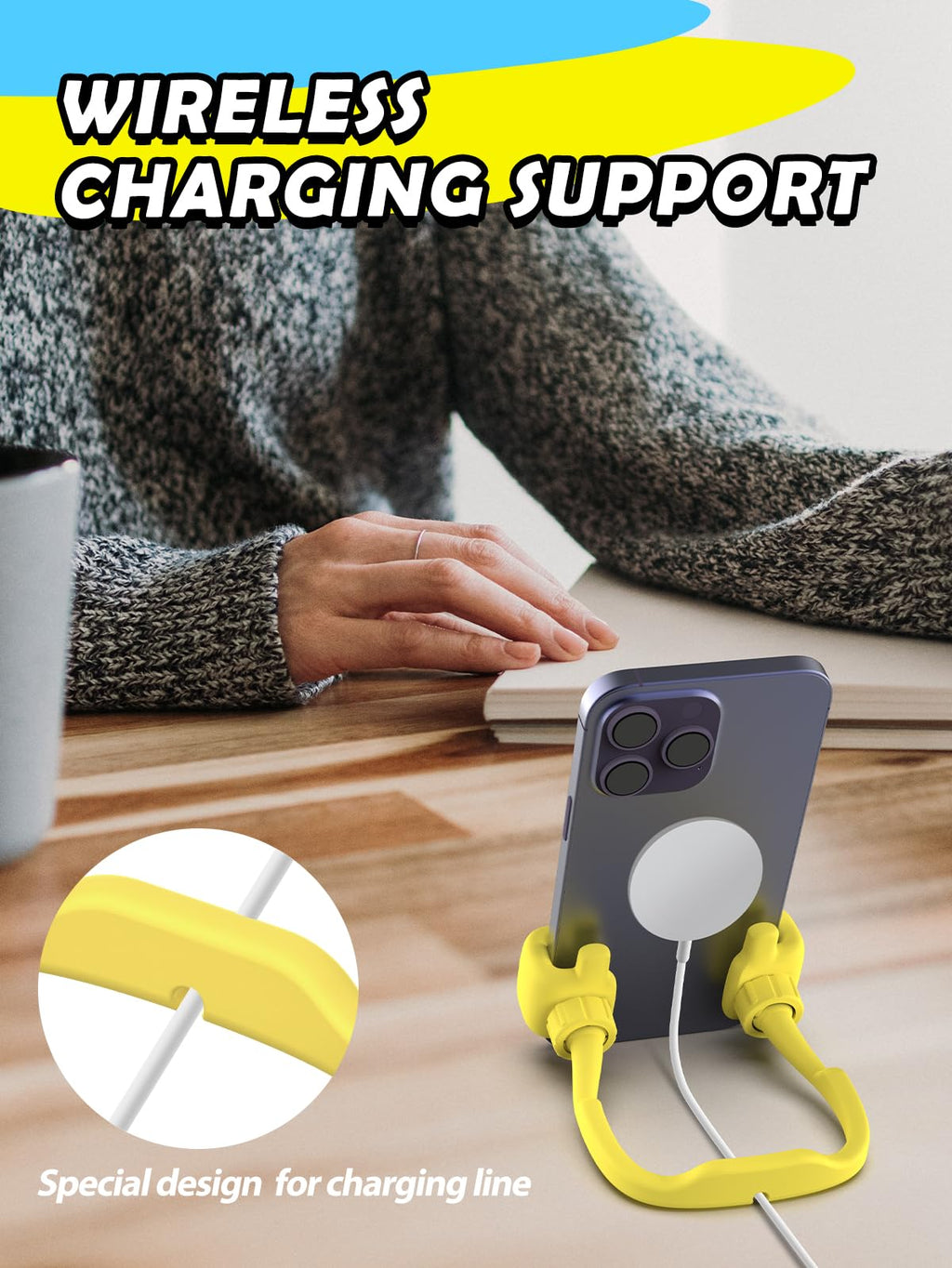 Stocking Stuffers for Men Women Teens Kids: Thumbs Up Lazy Phone Stand