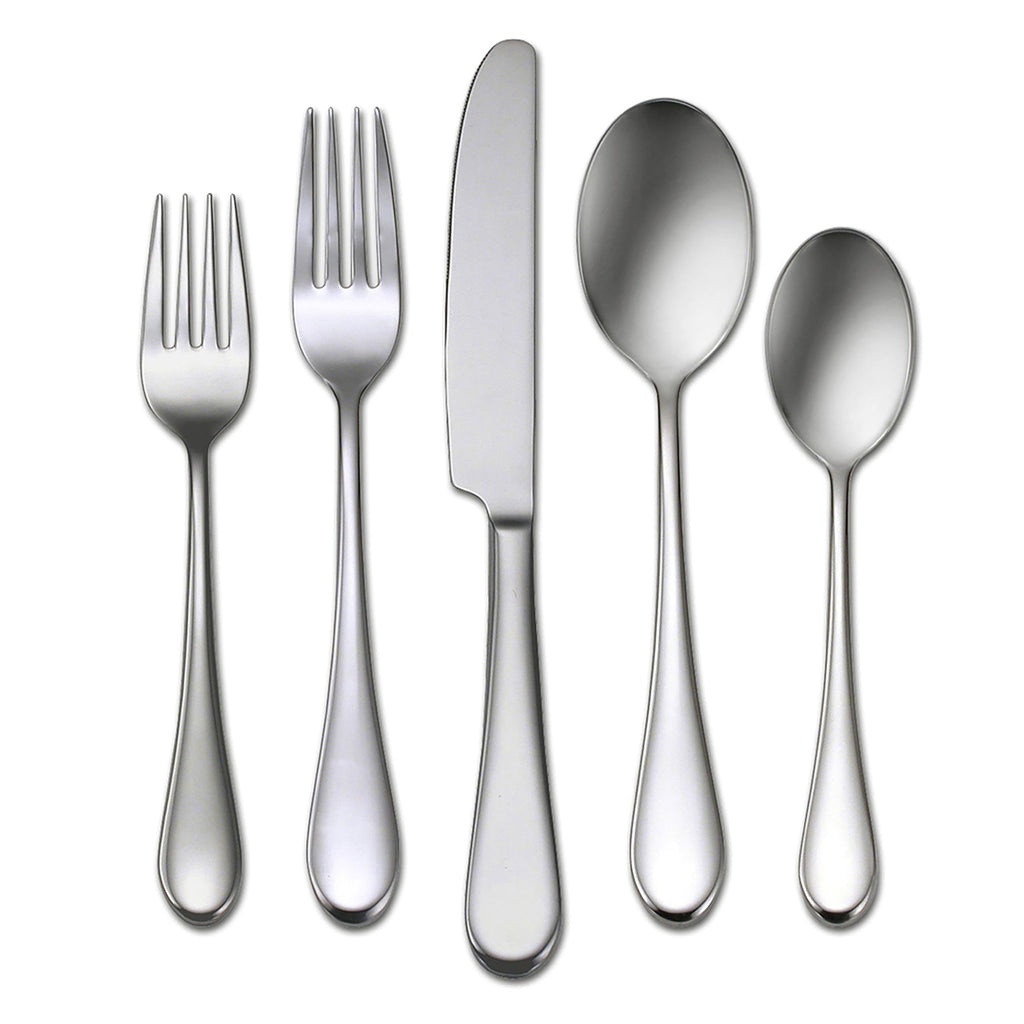 Oneida Icarus Satin 45-Piece 18/0 Silverware Set for 8, Flatware