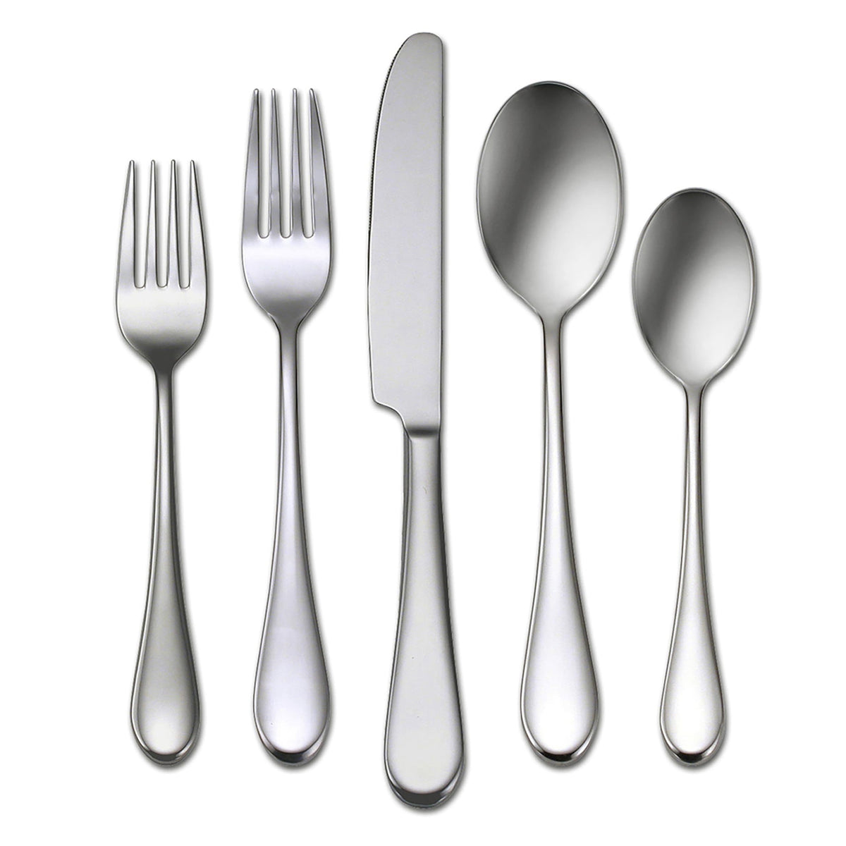 Oneida Icarus Satin 45-Piece 18/0 Silverware Set for 8, Flatware