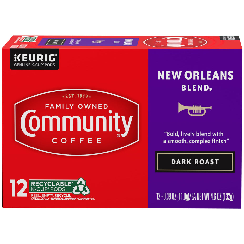 Community Coffee Grandma's Sugar Cookie Keurig K-Cup Pods, Limited Edition Holiday Flavor, Natural Ingredients, 10 Count (Pack of 1)