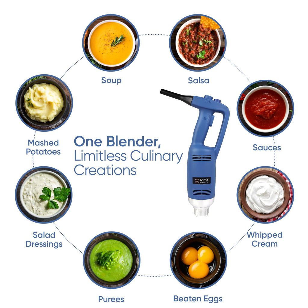 TK Commercial Immersion Blender 500W Heavy Duty for Restaurants - 16" Shaft