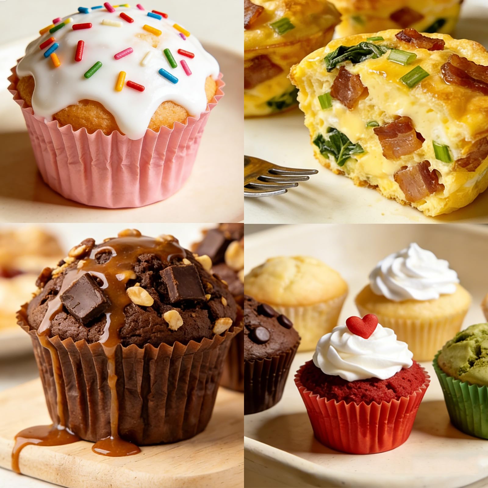 YiYeraio Muffin Pan, 6-Cup Nonstick Silicone Muffin Pans for Baking, Food-Grade Cupcake Pan for Oven, Microwave, Dishwasher Safe, BPA-Free Silicone Baking Mold for Muffins, Cupcakes, Egg Muffins