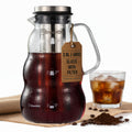 BrewMOO Sleek Wave 2.0 L/68 oz Cold Brew Coffee Maker Pitcher